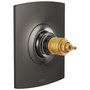 Brizo Kintsu®: TempAssure Thermostatic Valve Only Trim – Less Handles In Brilliance Black Onyx