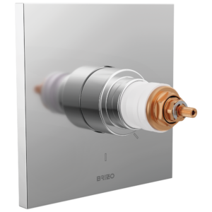 Brizo Frank Lloyd Wright®: TempAssure® Thermostatic Valve Only Trim – Less Handles In Chrome