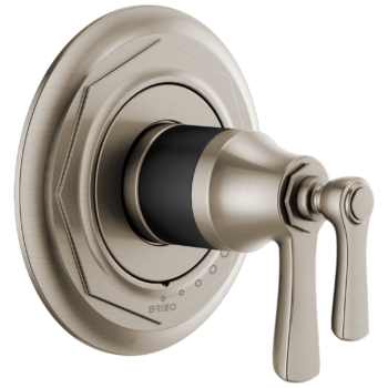 Brizo Rook®: Tempassure® Thermostatic Valve Only Trim In Luxe Nickel / Matte Black