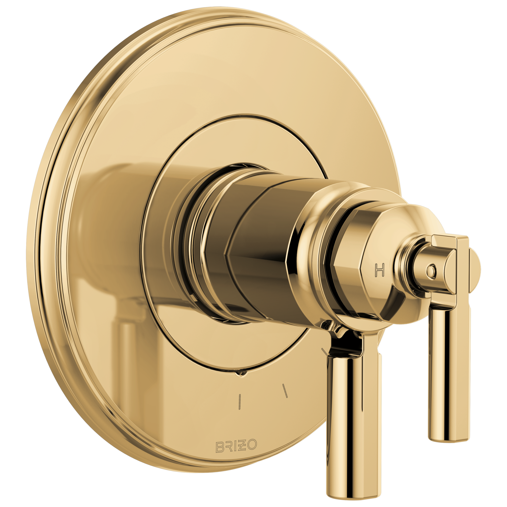 Brizo Invari®: Tempassure® Thermostatic Valve Only Trim In Polished Gold
