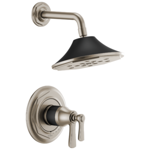 Brizo Rook®: Tempassure® Thermostatic Shower Only In Luxe Nickel / Matte Black