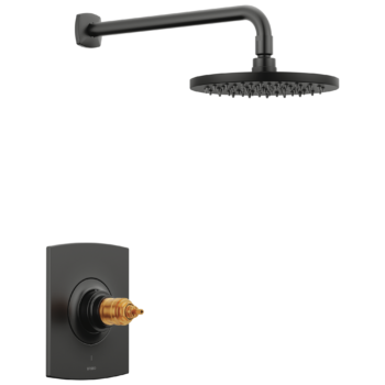 Brizo Allaria™: TempAssure® Thermostatic Shower Only Trim - Less Handles In Matte Black