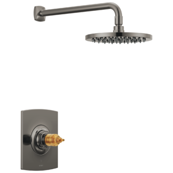 Brizo Allaria™: TempAssure® Thermostatic Shower Only Trim - Less Handles In Brilliance Black Onyx