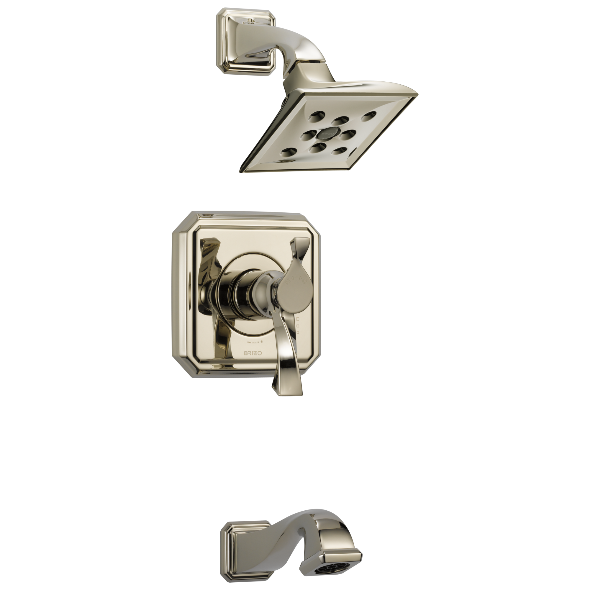 Brizo Virage®: Tempassure® Thermostatic Tub/Shower In Polished Nickel