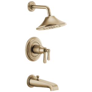 Brizo Rook®: TempAssure Thermostatic Tub/Shower In Luxe Gold