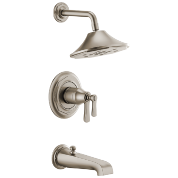Brizo Rook®: Tempassure® Thermostatic Tub/Shower In Luxe Nickel