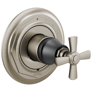 Brizo Rook®: Pressure Balance Valve Only Trim In Luxe Nickel / Matte Black