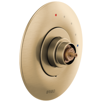 Brizo Odin®: Pressure Balance Valve Trim Only - Less Handle In Luxe Gold