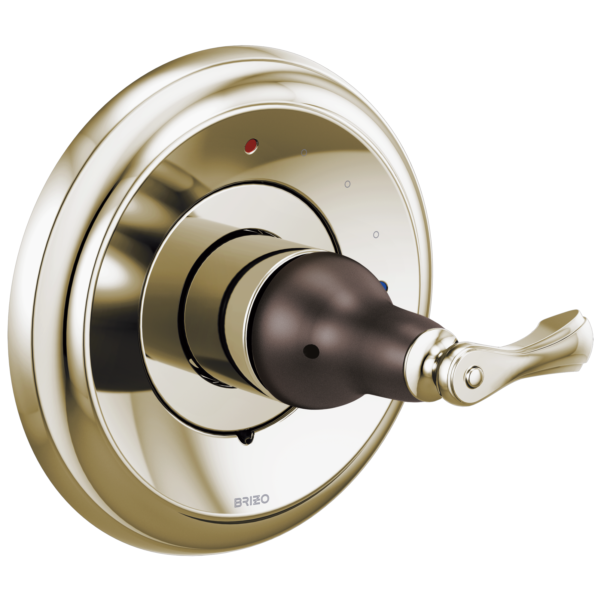Brizo Charlotte®: Pressure Balance Valve Only Trim In Cocoa Bronze / Polished Nickel