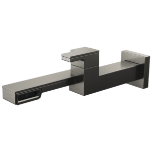 Brizo Frank Lloyd Wright®: Single-Handle Wall Mount Lavatory Faucet 1.2 GPM In Luxe Steel