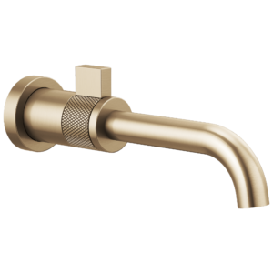 Brizo Litze®: Single-Handle Wall Mount Lavatory Faucet 1.5 GPM In Luxe Gold