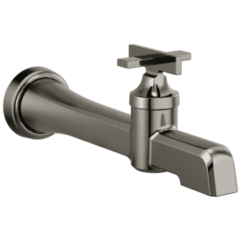 Brizo Levoir™: Single-Handle Wall Mount Lavatory Faucet 1.5 GPM In Brilliance Black Onyx