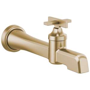 Brizo Levoir™: Single-Handle Wall Mount Lavatory Faucet 1.5 GPM In Luxe Gold