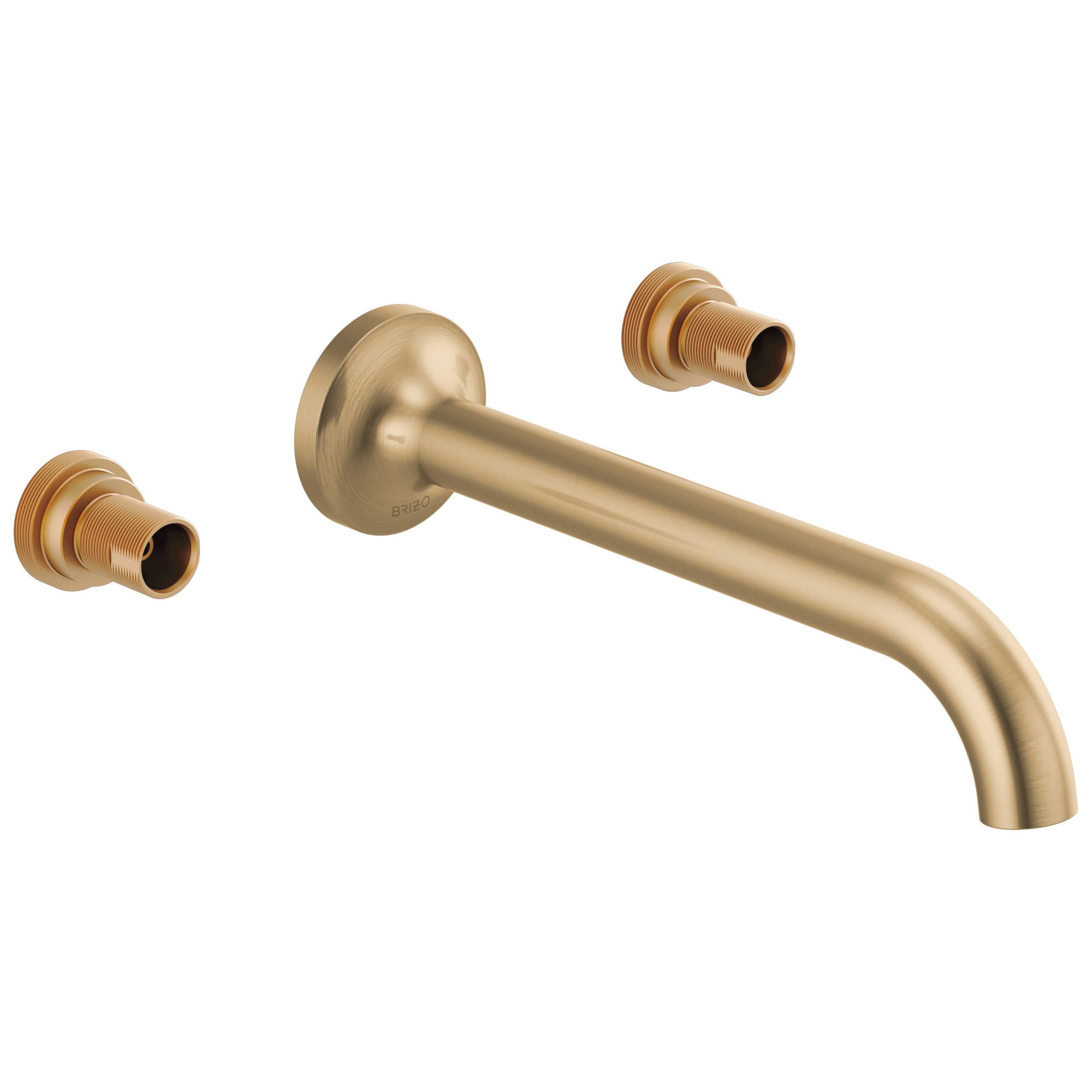 Brizo Odin®: Two-Handle Wall Mount Lavatory Faucet - Less Handles In Luxe Gold