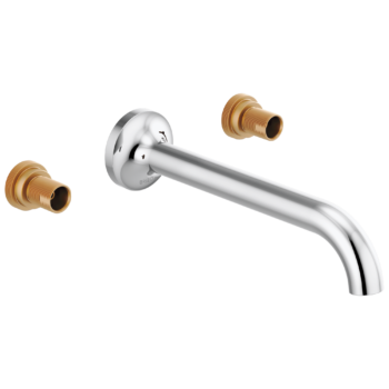 Brizo Odin®: Two-Handle Wall Mount Lavatory Faucet - Less Handles In Chrome