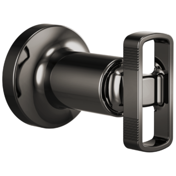 Brizo Kintsu®: Sensori Volume Control Trim with Knob Handle In Brilliance Black Onyx