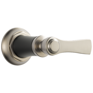 Brizo Rook®: Sensori® Volume Control Trim – Lever In Luxe Nickel / Matte Black