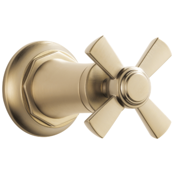 Brizo Rook®: Sensori Volume Control Trim - Cross In Luxe Gold