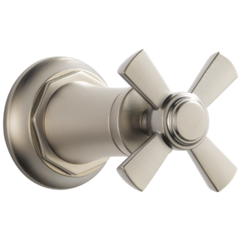 Brizo Rook®: Sensori® Volume Control Trim - Cross In Luxe Nickel