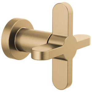 Brizo Odin®: Sensori® Volume Control with Cross Handle In Luxe Gold