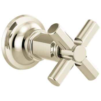 Brizo Invari®: Sensori® Volume Control Trim With Cross Handle In Polished Nickel