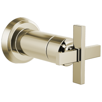 Brizo Levoir™: Sensori® Volume Control Trim Cross In Polished Nickel