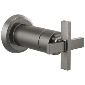 Brizo Levoir™: Sensori® Volume Control Trim Cross In Luxe Steel