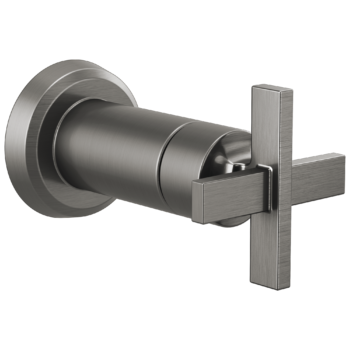 Brizo Levoir™: Sensori® Volume Control Trim Cross In Luxe Steel