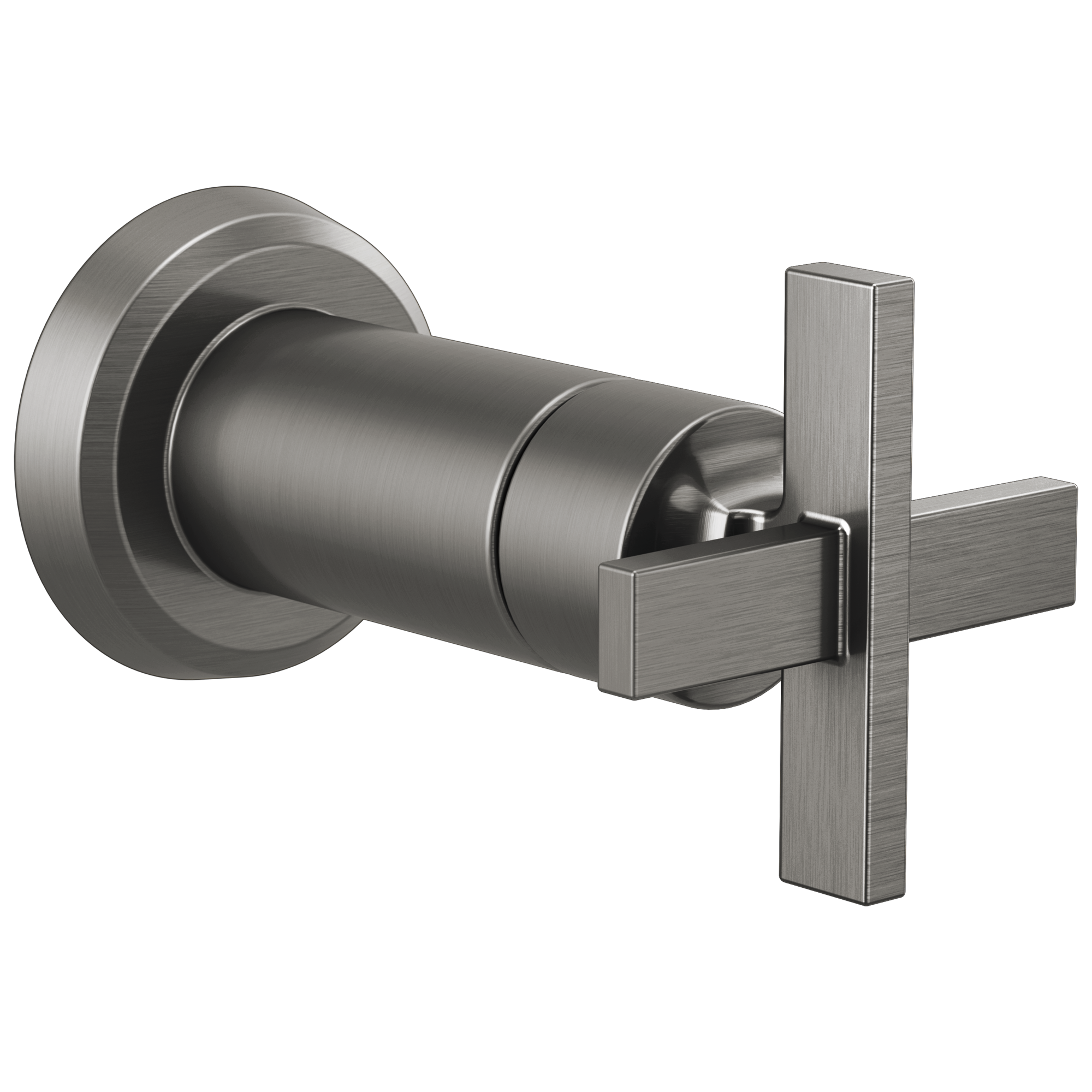 Brizo Levoir™: Sensori® Volume Control Trim Cross In Luxe Steel