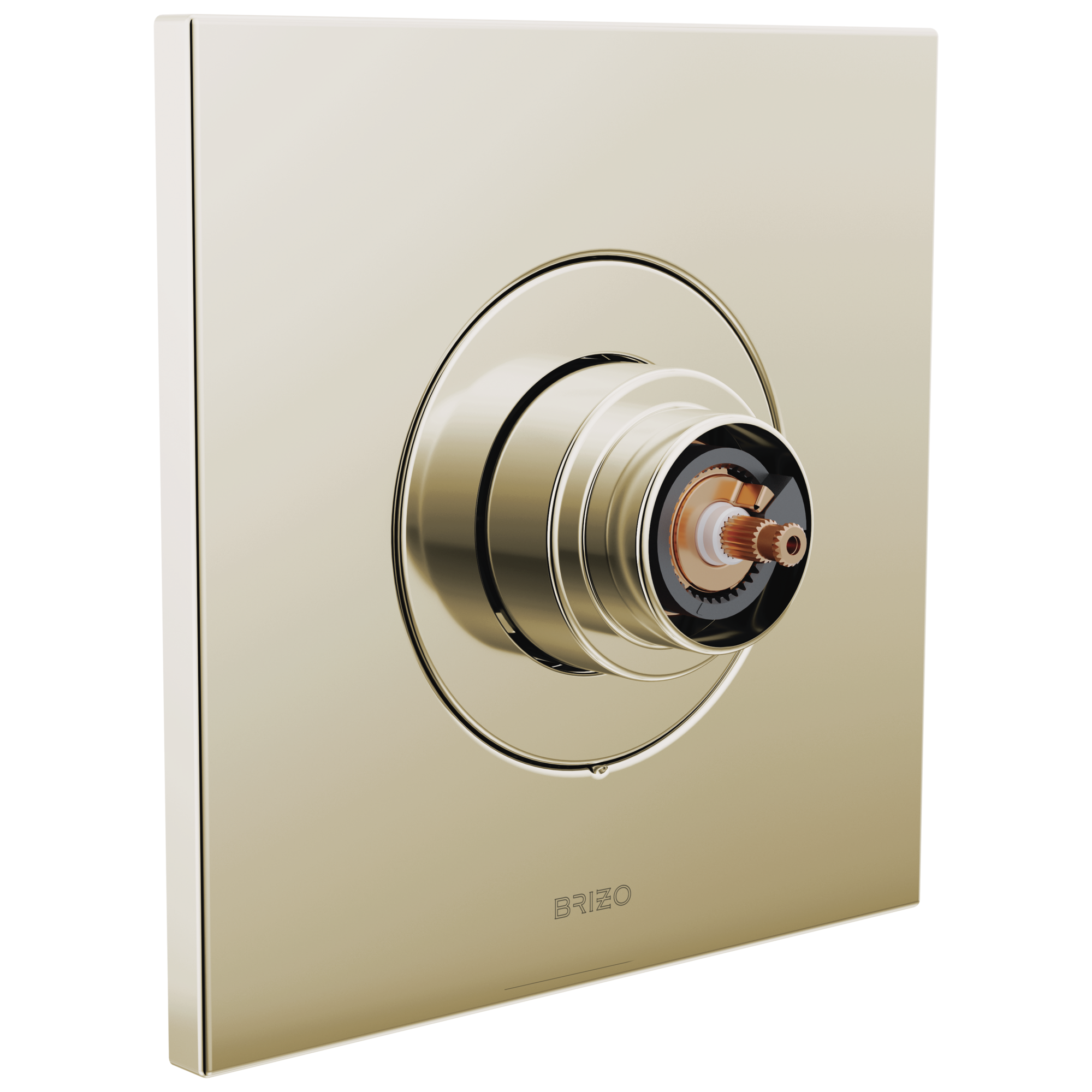 Brizo Frank Lloyd Wright®: Sensori® Thermostatic Valve Trim - Less Handle In Polished Nickel