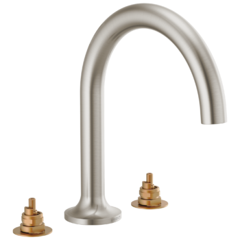 Brizo Odin®: Roman Tub Faucet - Less Handles In Brushed Nickel