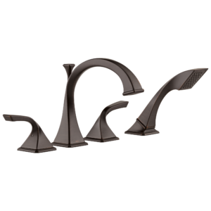Brizo Virage®: Roman Tub Faucet with Hand Shower In Venetian Bronze