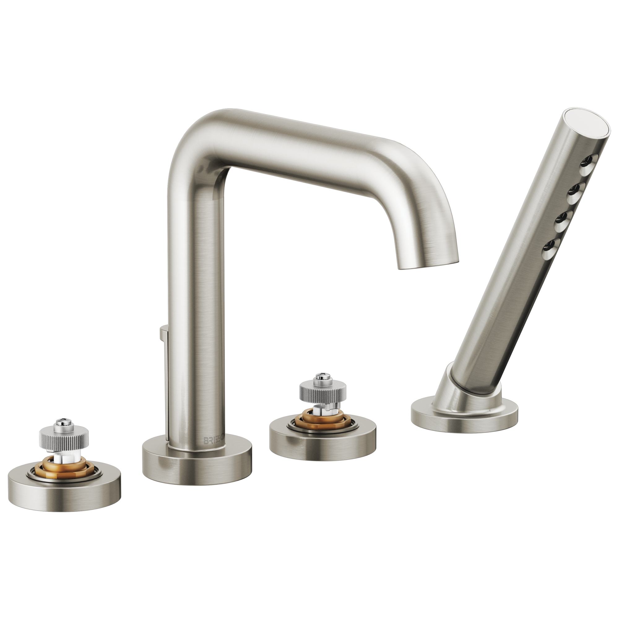 Brizo Litze®: Roman Tub with Handshower - Less Handles In Luxe Nickel
