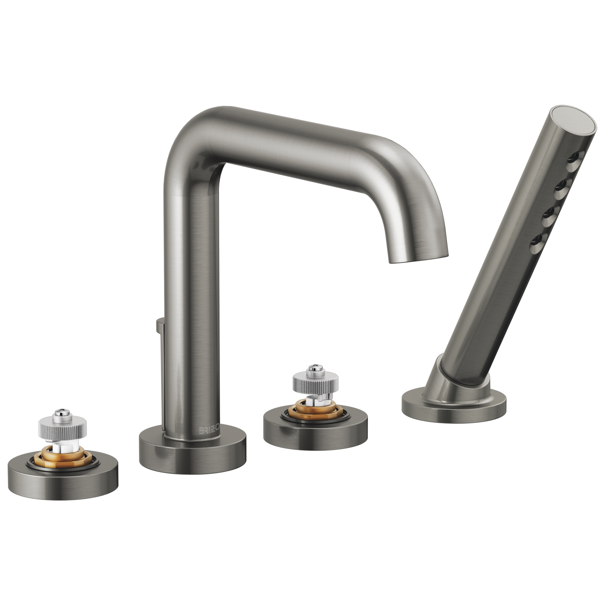 Brizo Litze®: Roman Tub with Handshower - Less Handles In Luxe Steel