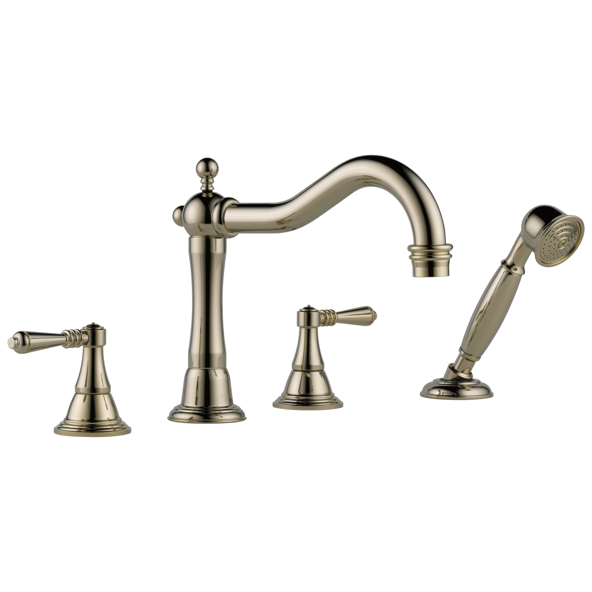 Brizo Tresa®: Roman Tub Trim with Hand Shower In Polished Nickel