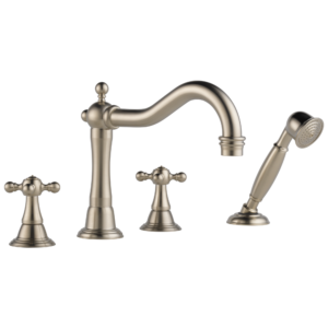 Brizo Tresa®: Roman Tub Trim with Hand Shower In Brushed Nickel