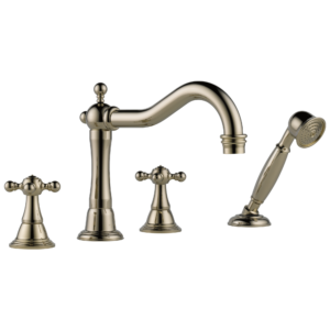 Brizo Tresa®: Roman Tub Trim with Hand Shower In Polished Nickel