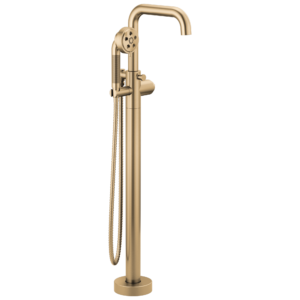 Brizo Litze®: SINGLE-HANDLE FREESTANDING TUB FILLER – Less Handle In Luxe Gold