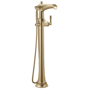 Brizo Rook®: Single-Handle Freestanding Tub Filler In Luxe Gold