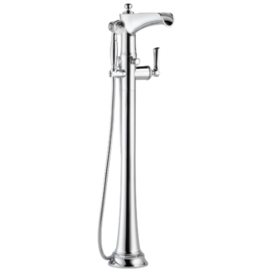 Brizo Rook®: Freestanding Floor Mount Tub Filler In Chrome