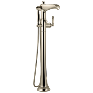 Brizo Rook®: Freestanding Floor Mount Tub Filler In Polished Nickel
