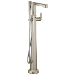 Brizo Levoir™: Single-Handle Floor Mount Tub Filler In Luxe Nickel