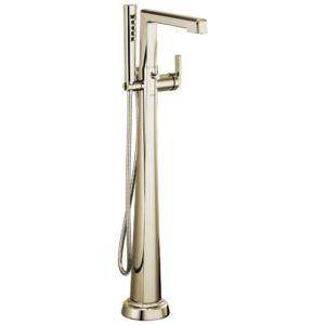 Brizo Levoir™: Single-Handle Floor Mount Tub Filler In Polished Nickel