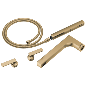 Brizo Kintsu®: Two-Handle Tub Filler Trim Kit With Lever Handles In Luxe Gold