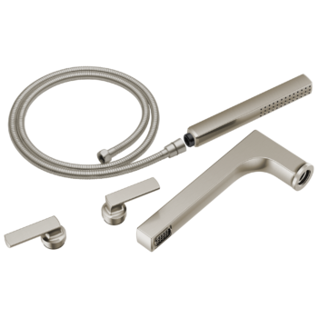 Brizo Kintsu®: Two-Handle Tub Filler Trim Kit With Lever Handles In Luxe Nickel