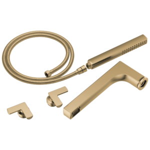 Brizo Kintsu®: Two-Handle Tub Filler Trim Kit With Cross Handles In Luxe Gold