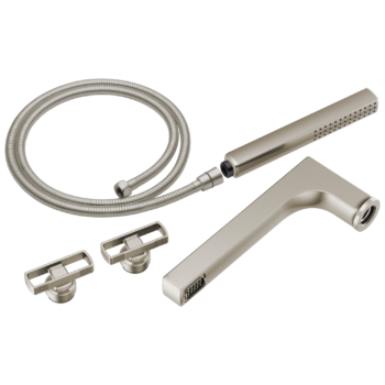 Brizo Kintsu®: Two-Handle Tub Filler Trim Kit With Knob Handles In Luxe Nickel