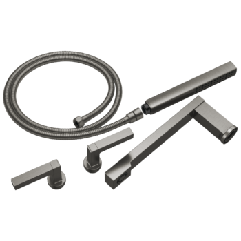 Brizo Frank Lloyd Wright®: Two-Handle Tub Filler Trim Kit with Lever Handles In Luxe Steel