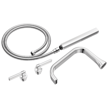 Brizo Allaria™: Two-Handle Tub Filler Trim Kit with Lever Handles In Chrome