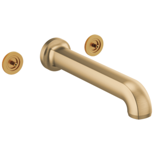 Brizo Kintsu®: Two Handle Wall Mount Tub Filler In Luxe Gold